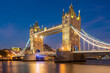 © Westend61 - UK, London, illuminated Tower Bridge at night