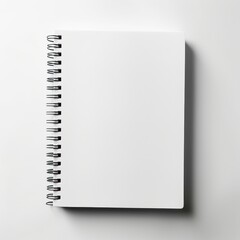 Poster - Spiral paper diary white.