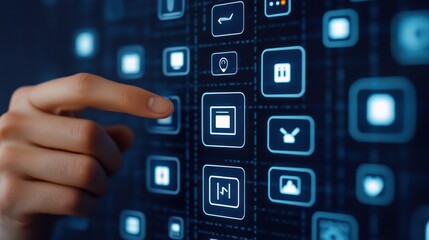 Poster - User Interface Interaction with Digital Icons on Touchscreen Device