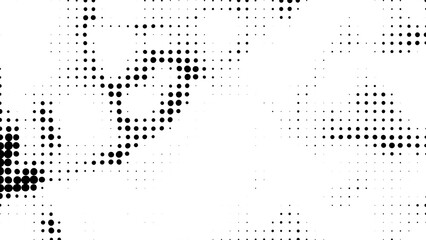 Wall Mural - Black and white halftone. Computer generated