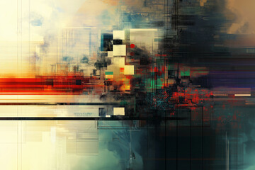 Wall Mural - vintage gradient abstract design
