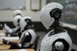 © nsit0108 - Humanoid robots are learning in a classroom, marking a significant advancement in artificial intelligence and robotics