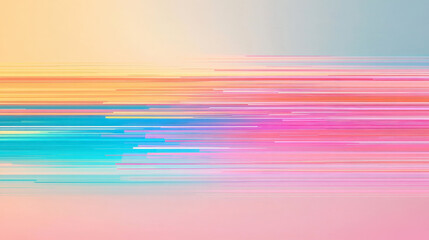 Wall Mural - abstract colorful gradient with horizontal lines forming a vibrant modern background