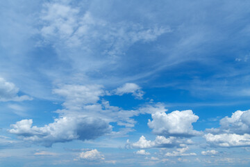Wall Mural - blue sky with white clouds.