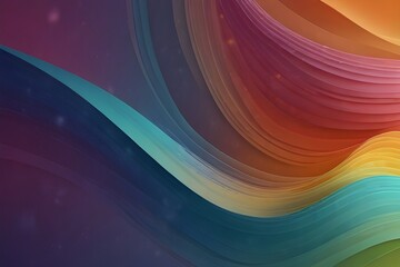 Wave liquid style lines with shadows and light on gradient background. Trendy simple fluid color gradient abstract background with dynamic straight shadow line .. Generative AI