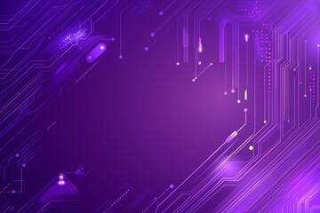 Wall Mural - a abstract purple technology background