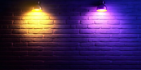 Wall Mural - light bulb on brick wall