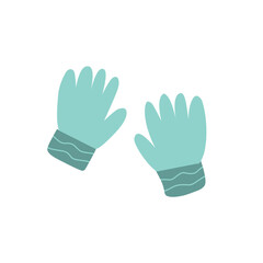 Wall Mural - Cute colorful gloves vector