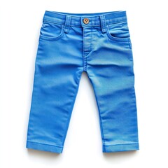 Kid blue pant clothing apparel pants.