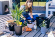 © Iryna - Casual lifestyle series in modern scandinavian interior. Leisure, lifestyle, mental health, real life concept.