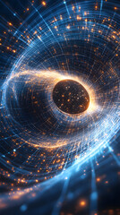 Wall Mural - simplified conceptual depiction of quantum tunneling phenomenon
