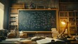 © vlntn - Cozy Study Room with Chalkboard and Books