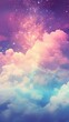 © Rawpixel.com - Cloud with rainbow and glitter purple outdoors nature.