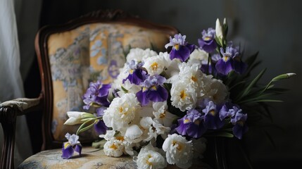 Wall Mural - Flowers on Chair