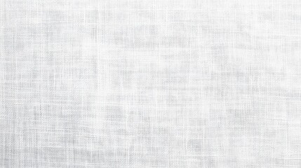 Leinwandbilder - White linen fabric texture close up with soft natural fibers and empty space for design or text overlay backgrounds