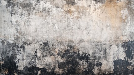Leinwandbilder - Textured grunge wall background with peeling paint and empty space for creative text or graphics design use