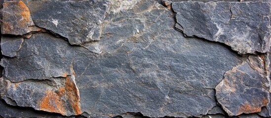 Aufkleber - Dark gray marble texture background with empty copyspace for text in a square view showcasing natural stone patterns and details.