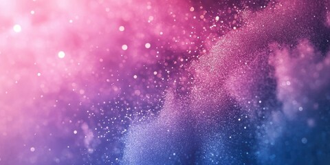 Aufkleber - Elegant shimmering background with colorful sparkling particles ideal for festive decor and customizable text space.