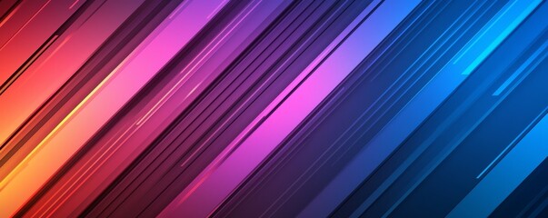 Wall Mural - a vibrant abstract background featuring diagonal stripes in shades of pink, purple, and blue, creati
