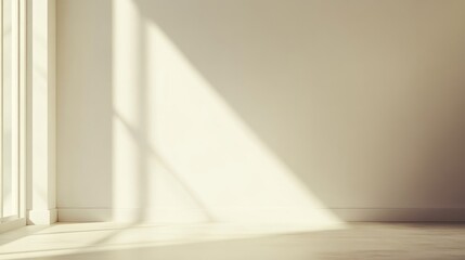 Leinwandbilder - Minimalist loft apartment interior with neutral tones and sleek furniture showcasing light and space for text or design elements.