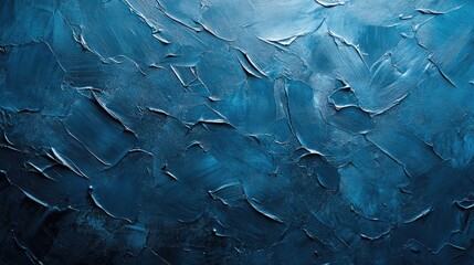 Aufkleber - Abstract blue textured painted surface ideal for backgrounds and copy space showcasing artistic design and depth in visual composition