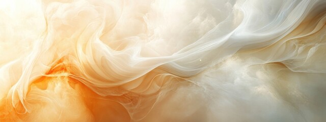 Poster - Dynamic Abstract Background with Soft Light Waves and Empty Space for Text or Design Elements