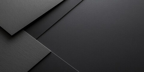 Poster - Elegant High Quality Dark Paper Texture in Shades of Gray and Black with Generous Copy Space for Your Text or Design Needs