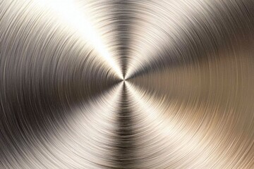 Wall Mural - silver circle with a shiny surface