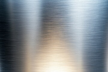 Wall Mural - silver metal surface with a shiny, reflective texture