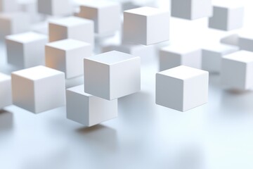 Abstract representation of data blocks forming a strong, unbreakable chain, highlighting blockchain s integrity and immutability