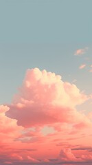 Canvas Print - Sky outdoors horizon cumulus.