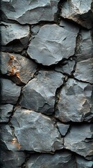 Wall Mural - A background of rough stone walls with visible cracks and natural imperfections.