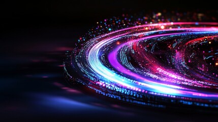 Leinwandbilder - Software development and computer scripting are based on the abstract technology represented by programming code