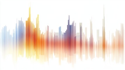 Poster - A modern combination chart displaying both line and bar graphs for comprehensive financial analysis, arranged on a clean white background for clarity