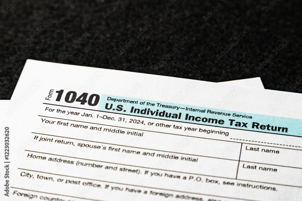 Detailed overview of the 1040 U.S. individual income tax return form ...