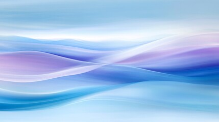Leinwandbilder - A smooth gradient abstract background in shades of blue and purple, with soft, flowing transitions and a slight blur effect for a calming visual