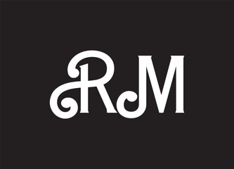 RM Abstract Letters Logo Monogram