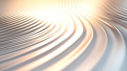 Poster - Abstract background with flowing, curving lines in shades of gray and white. Warm golden light illuminates the central area. The texture appears