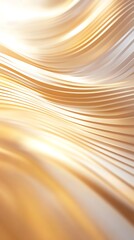 Poster - Abstract background with flowing, wavy lines in shades of gold and beige. Soft lighting creates a luxurious, elegant feel