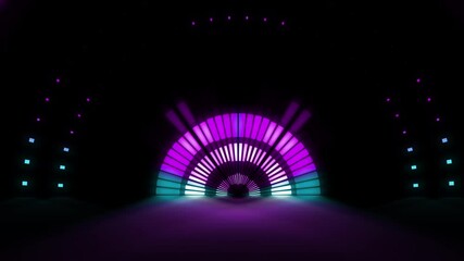 Wall Mural - neon concert wall neon stage