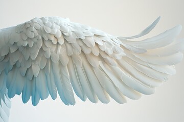 Wall Mural - Soft, ethereal feathers create serene atmosphere, showcasing del