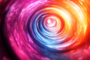 Fototapete - A mesmerizing swirl of vibrant colors creates an abstract representation of movement, energy, and vivid imagination, evoking feelings of wonder.