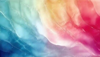 Poster - soft abstract gradient with vibrant pastel waves, flowing texture for design, creative background, or digital art projects

