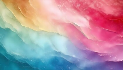 Poster - soft abstract gradient with vibrant pastel waves, flowing texture for design, creative background, or digital art projects

