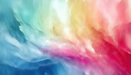 Poster - soft abstract gradient with vibrant pastel waves, flowing texture for design, creative background, or digital art projects

