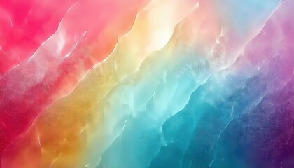 Poster - soft abstract gradient with vibrant pastel waves, flowing texture for design, creative background, or digital art projects

