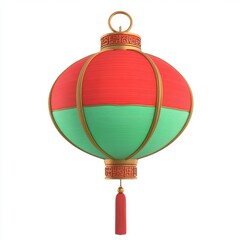 Wall Mural - Hanging Lanterns Red Green