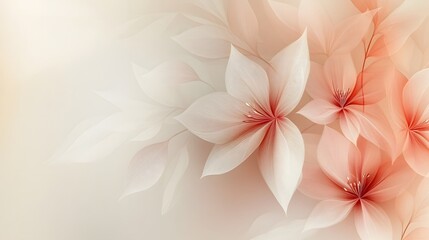 Wall Mural - delicate and blooming floral abstract background with soft pastel color gradients and a soothing har