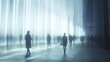 © Justlight - Radiant pathways of light lead to exclusive areas bustling with life while adjacent streets remain shrouded in fog accentuating the disparity in vibrancy of experiences.