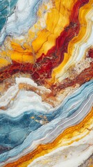 Wall Mural - brilliant swirls of rich colors enchant the eye with vibrant hues. the image displays a mesmerizing 